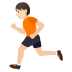 🏃🏻 person running: light skin tone display on JoyPixels